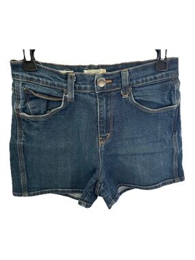 silence + noise Dark Blue Denim Jean Shorts